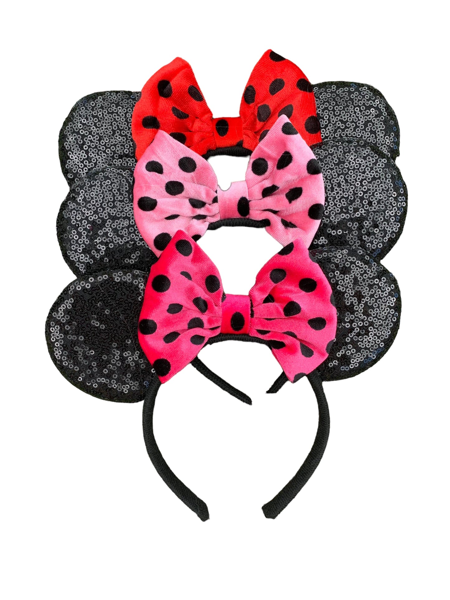Polka Dot Mouse Ear Headbands