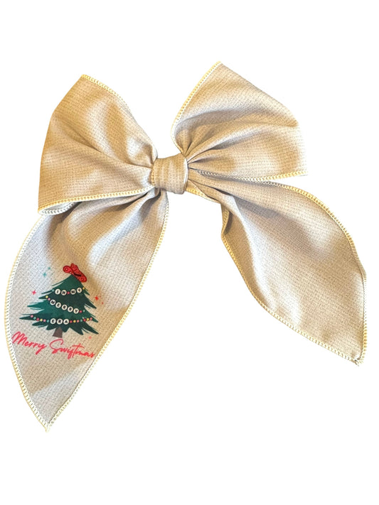 Gray Swiftmas Hair Bows - Swiftie Christmas Bows