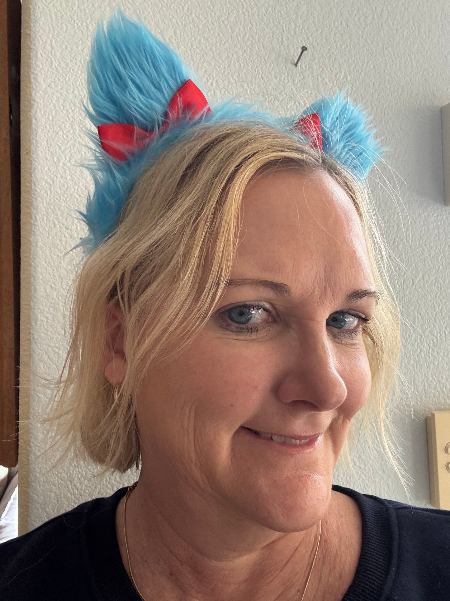 Blue Thing Fuzzy Headband