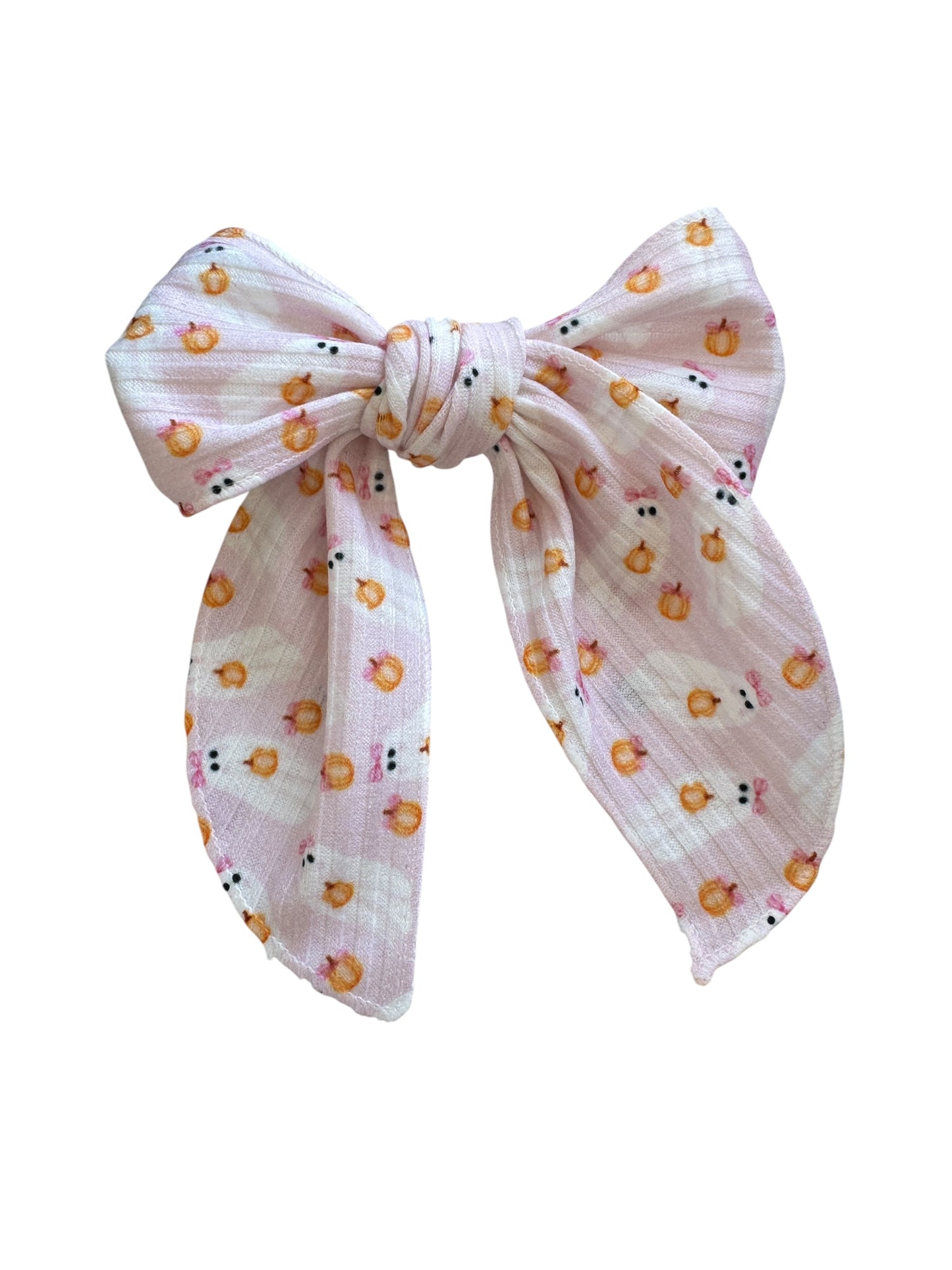 Pink Ghost with Hair Bow | Halloween Bows for Kids & Toddlers