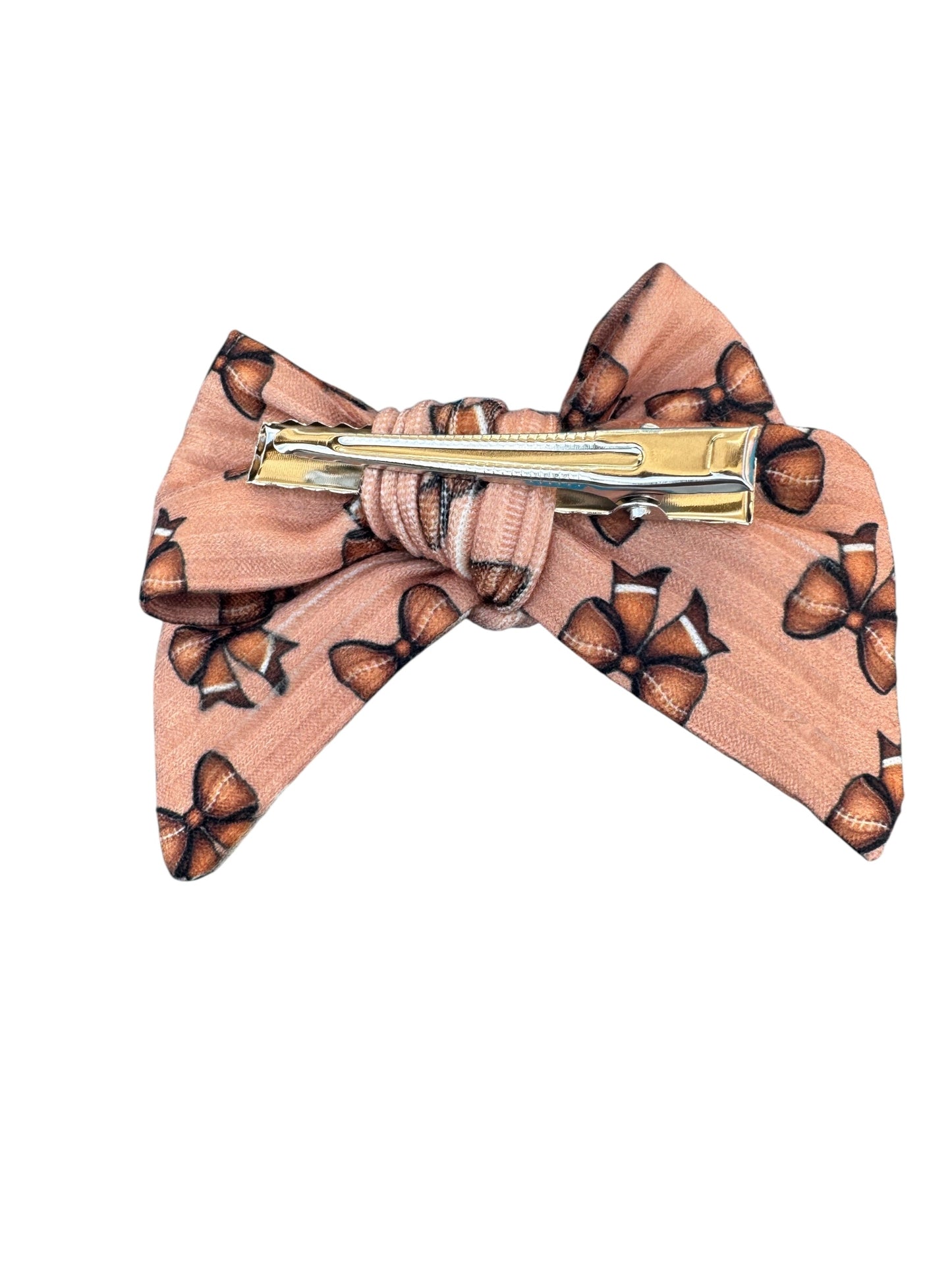 Brown Football Bow Hair Bows for Girls