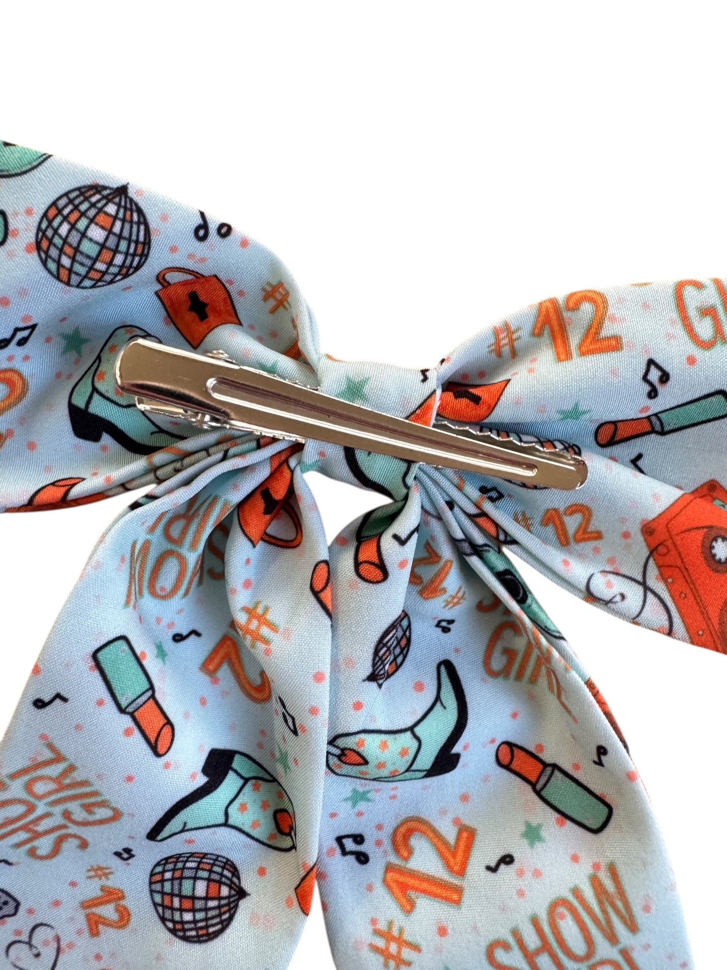 Mint Showgirl Hair Bows - Concert & Everyday Fan Accessories