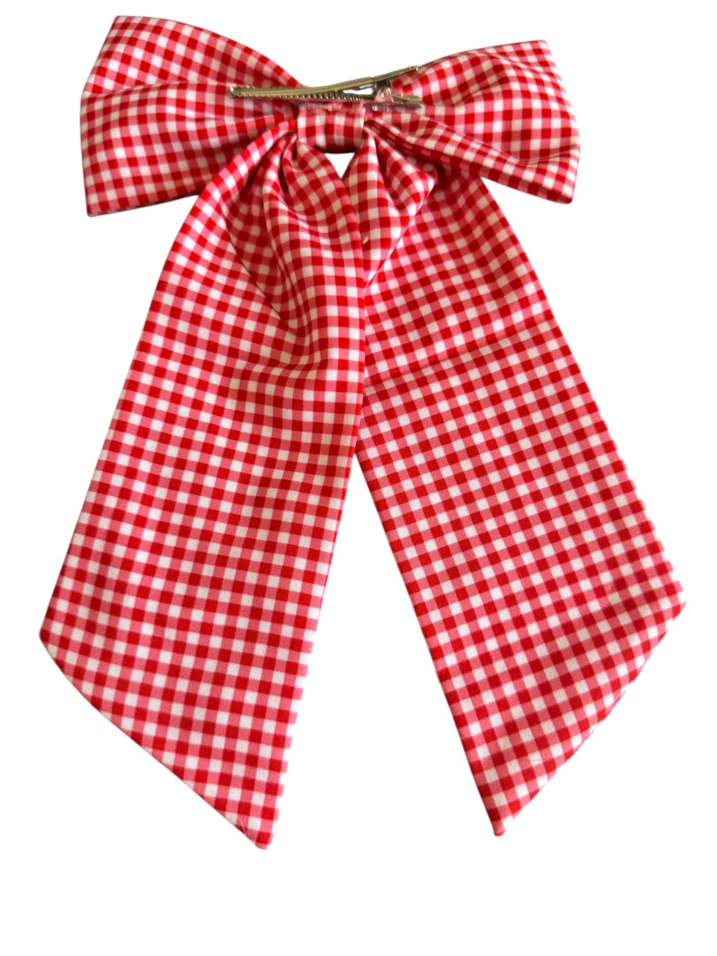 *Red Gingham Patriotic Bows