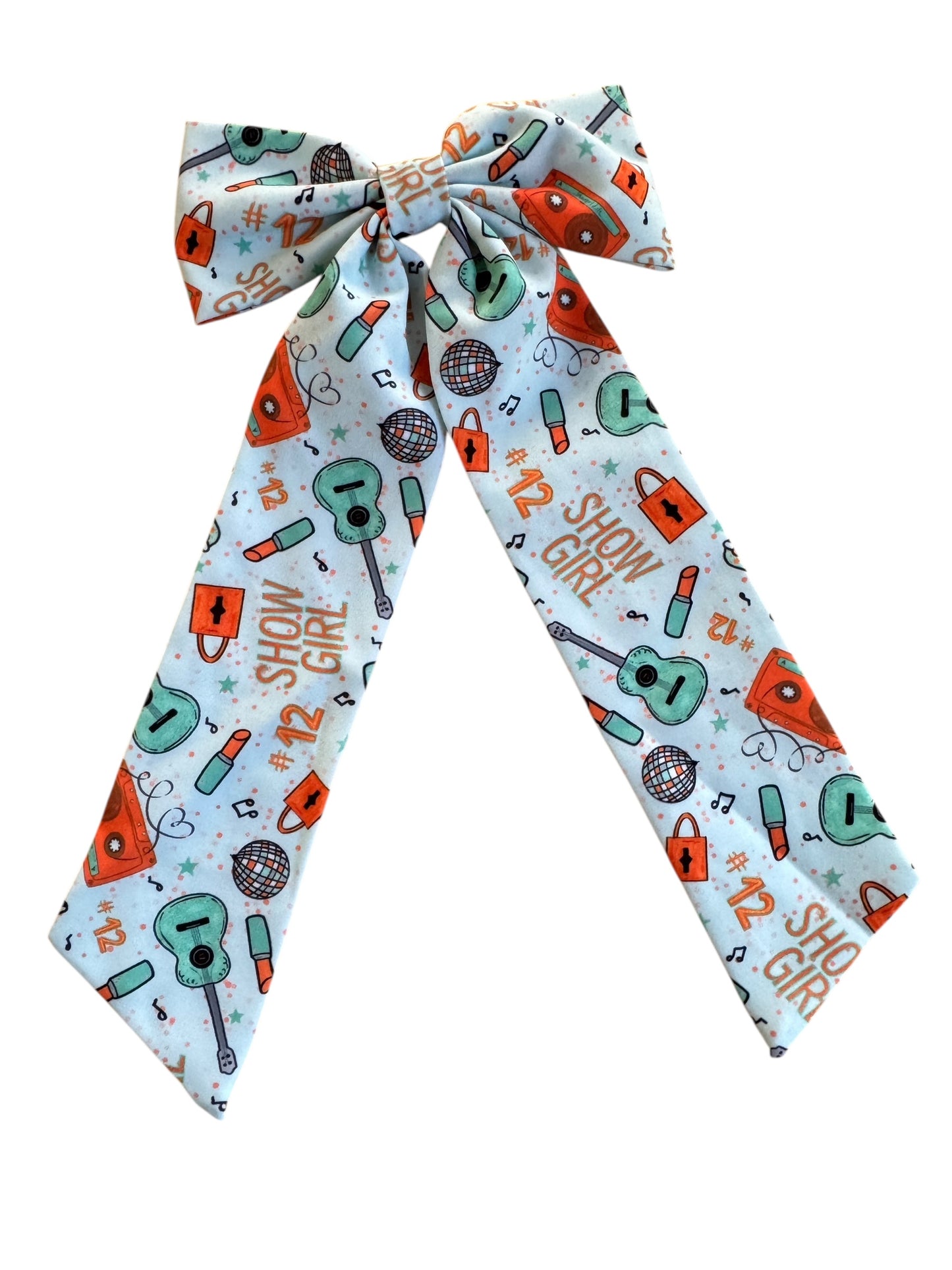 Mint Showgirl Hair Bows - Concert & Everyday Fan Accessories