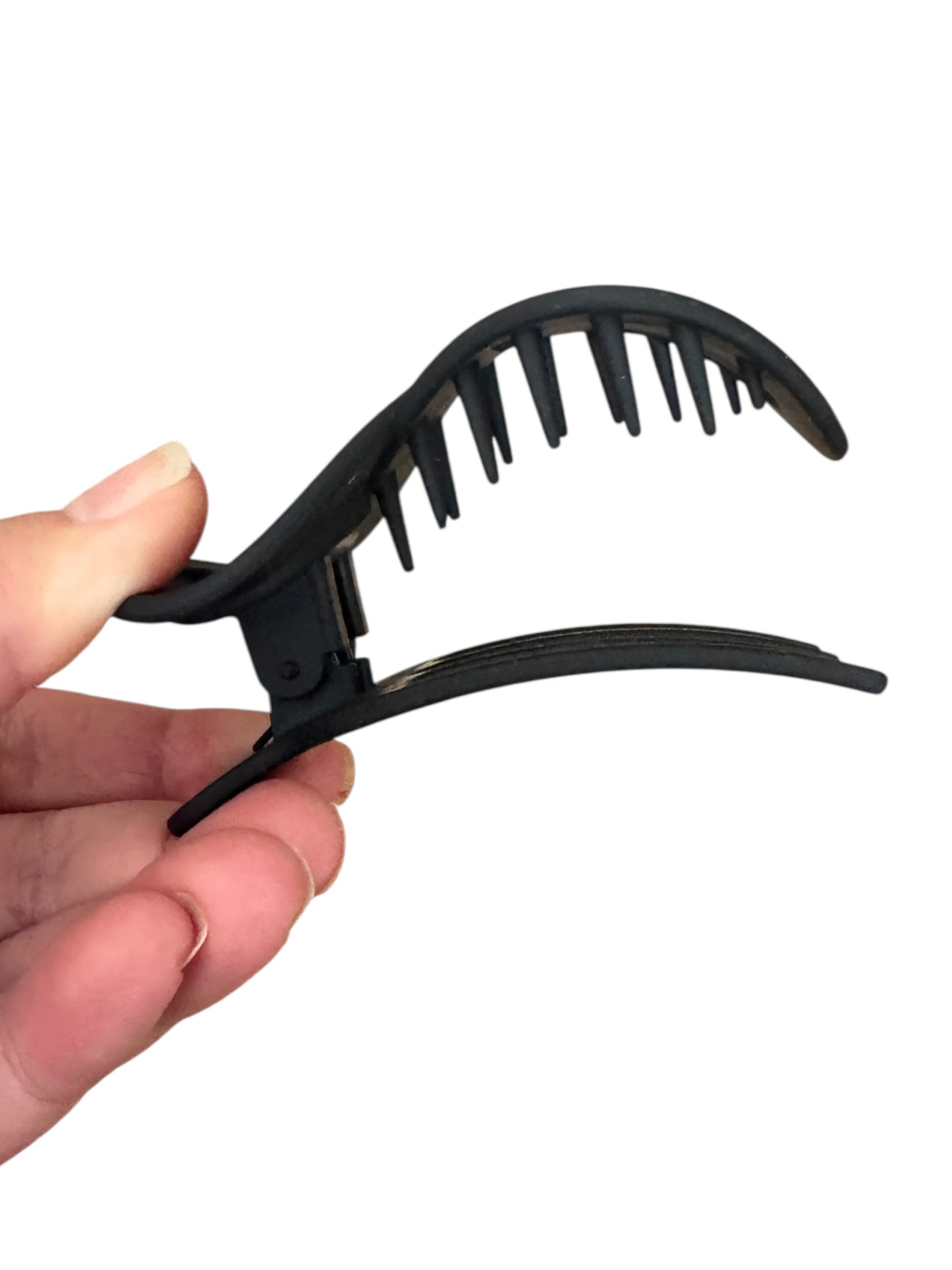 Flat Round Hair Claw Clips