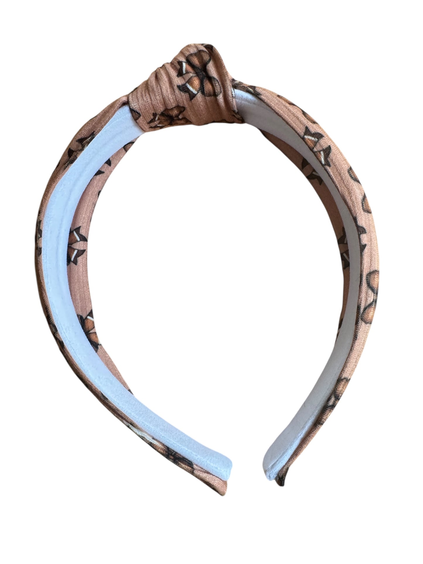 Brown Football Bow Knotted Headbands for Girls