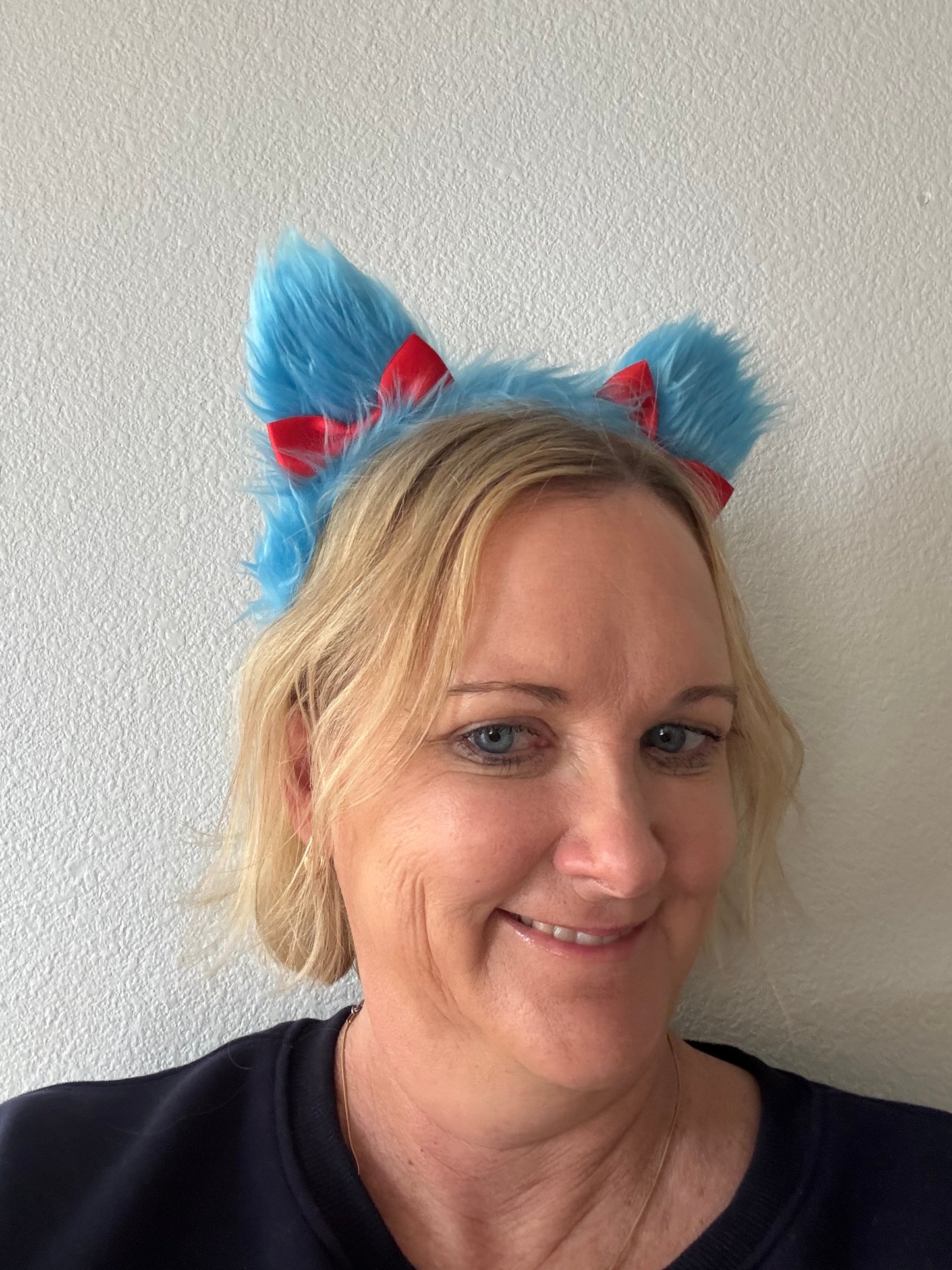 Blue Thing Fuzzy Headband