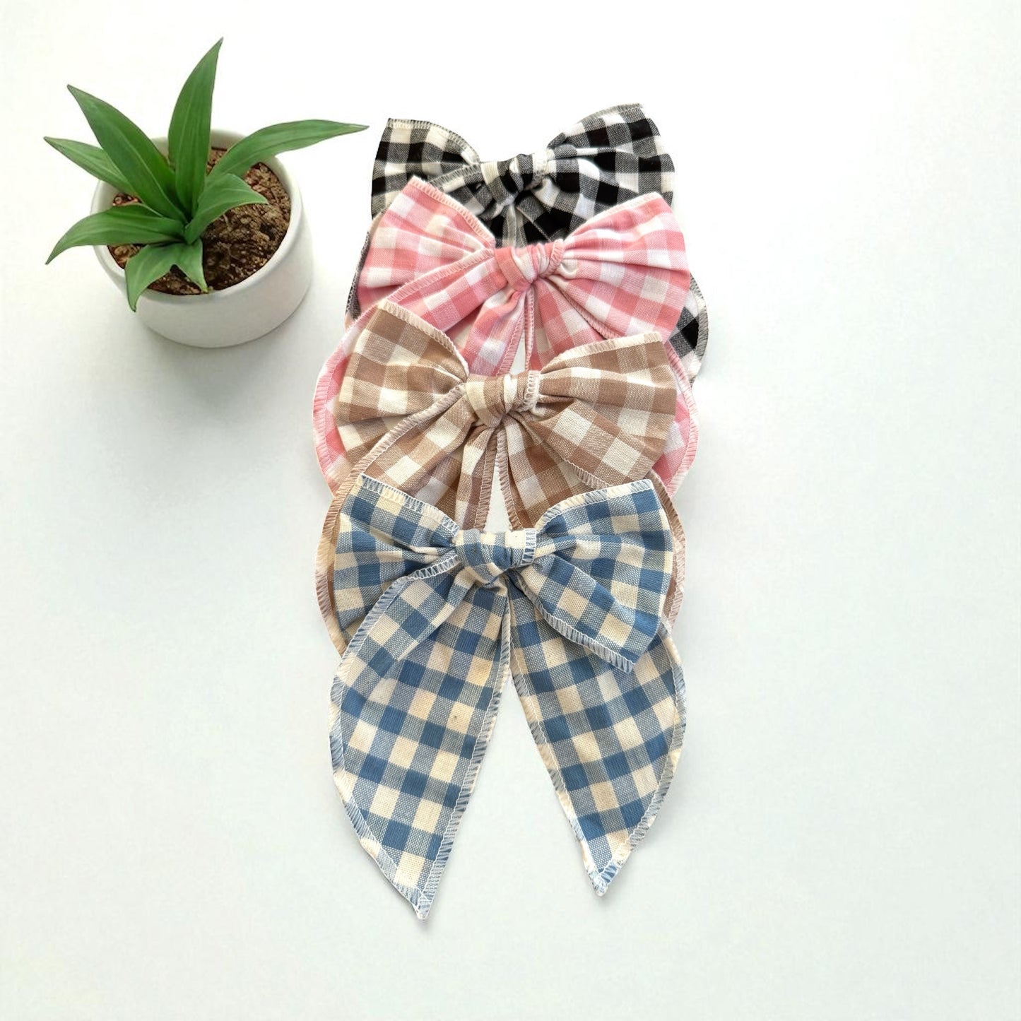 Gingham Hair Bows | Everyday Bows for Kids & Toddlers