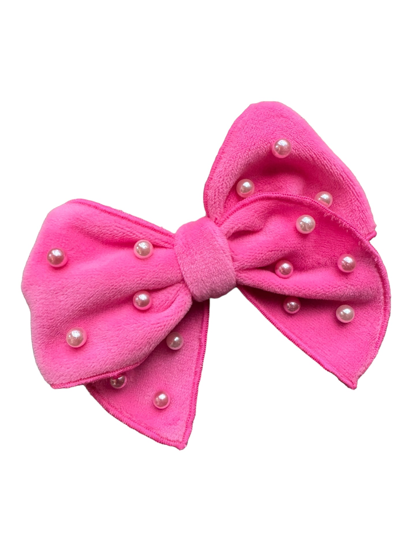 *Velvet and Pearl Hair Bows