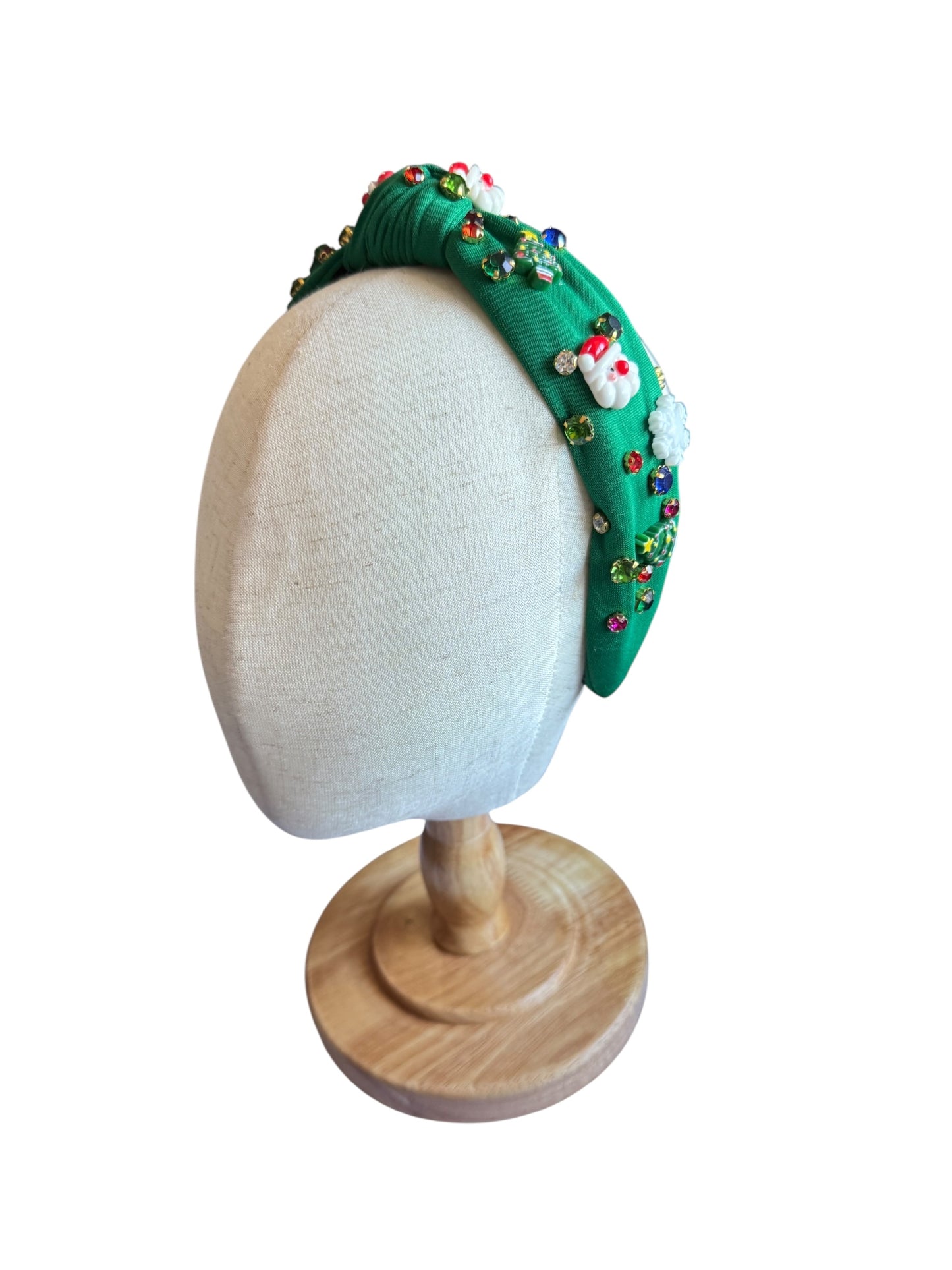 Rhinestone Christmas Holiday Headband - Festive Holiday Hair Accessories for Girls & Women