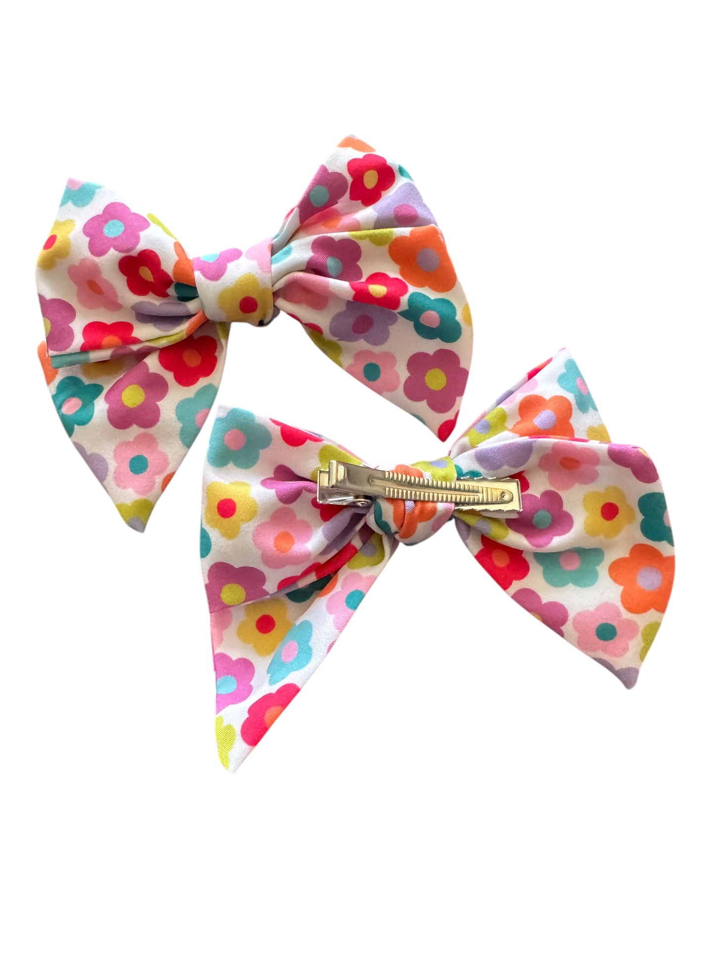 *Spring Floral Hair Bows