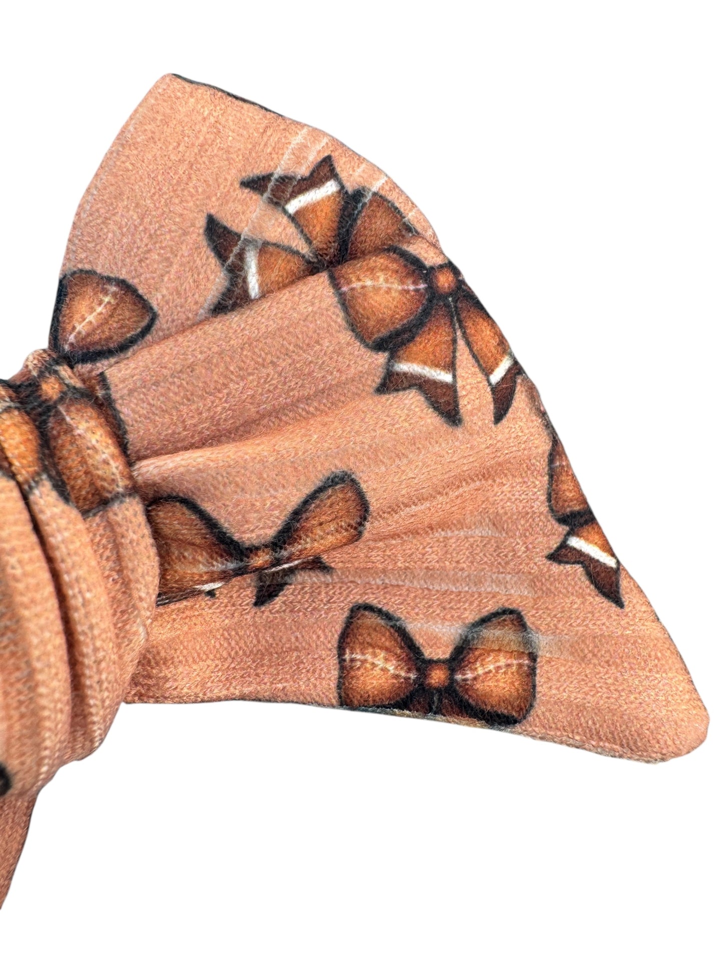 Brown Football Bow Hair Bows for Girls