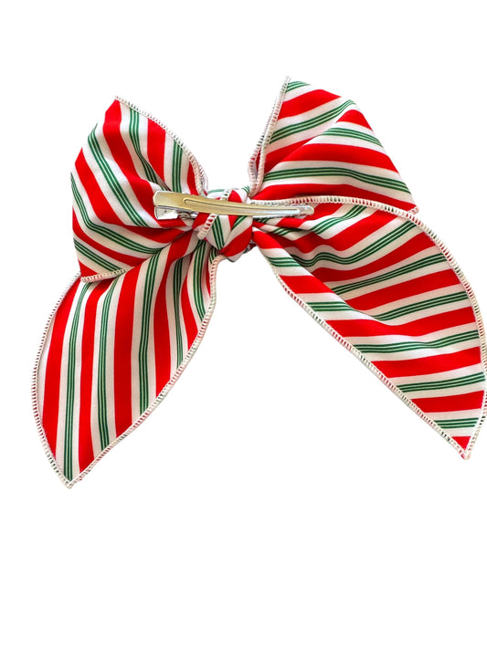 Striped Swiftmas Hair Bows - TS Christmas Hair Bows