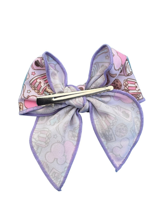 Mouse Snacks Shaker Hair Bow for Girls