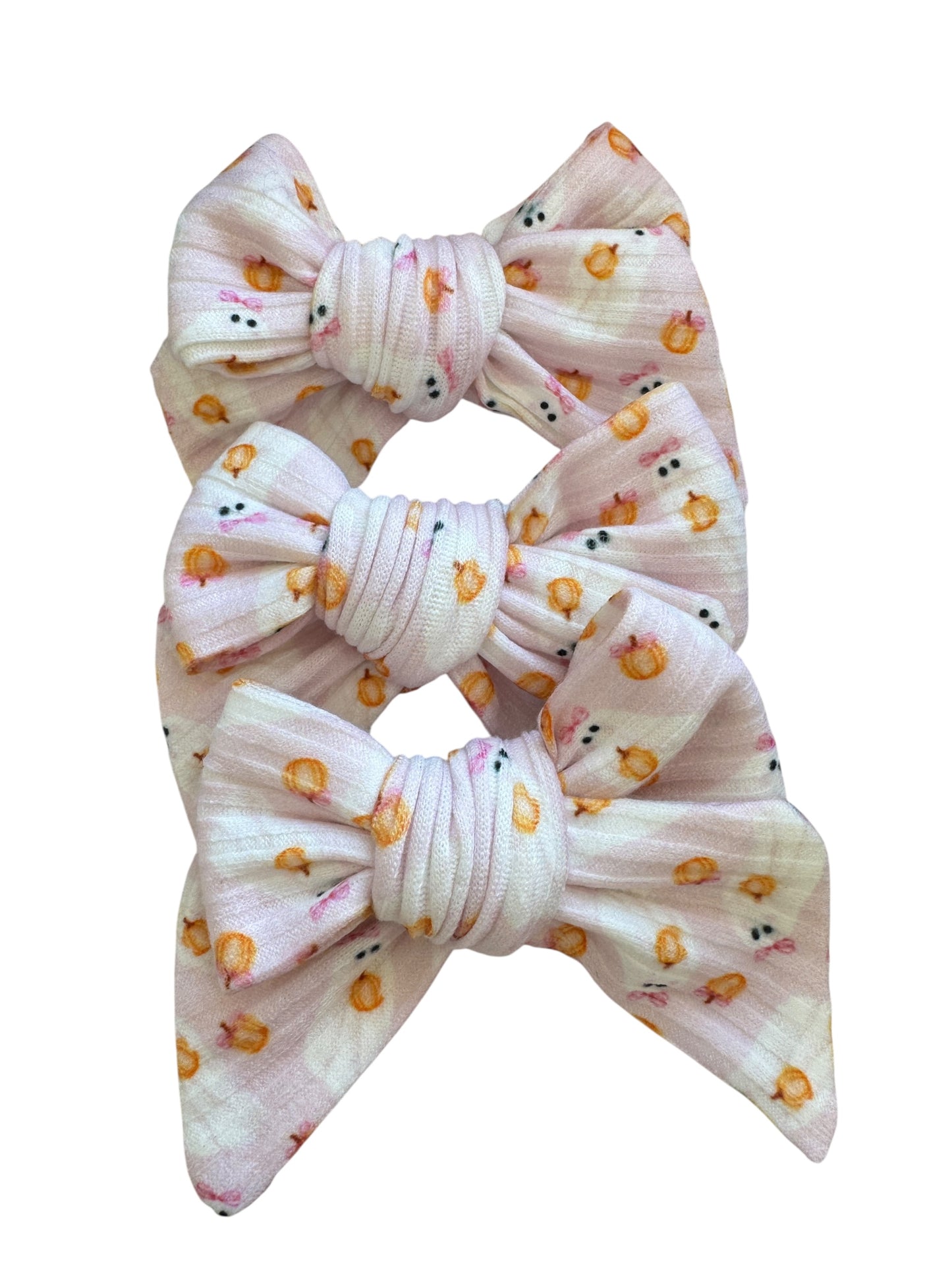 Pink Ghost with Hair Bow | Halloween Bows for Kids & Toddlers