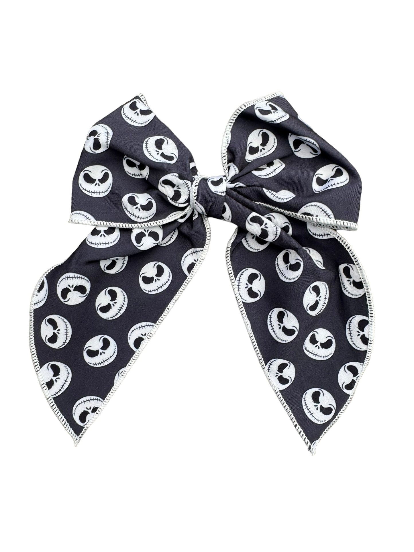 Jack Skeleton Hair Bows – Magical Park Inspired Nightmare Christmas Hair Accessories