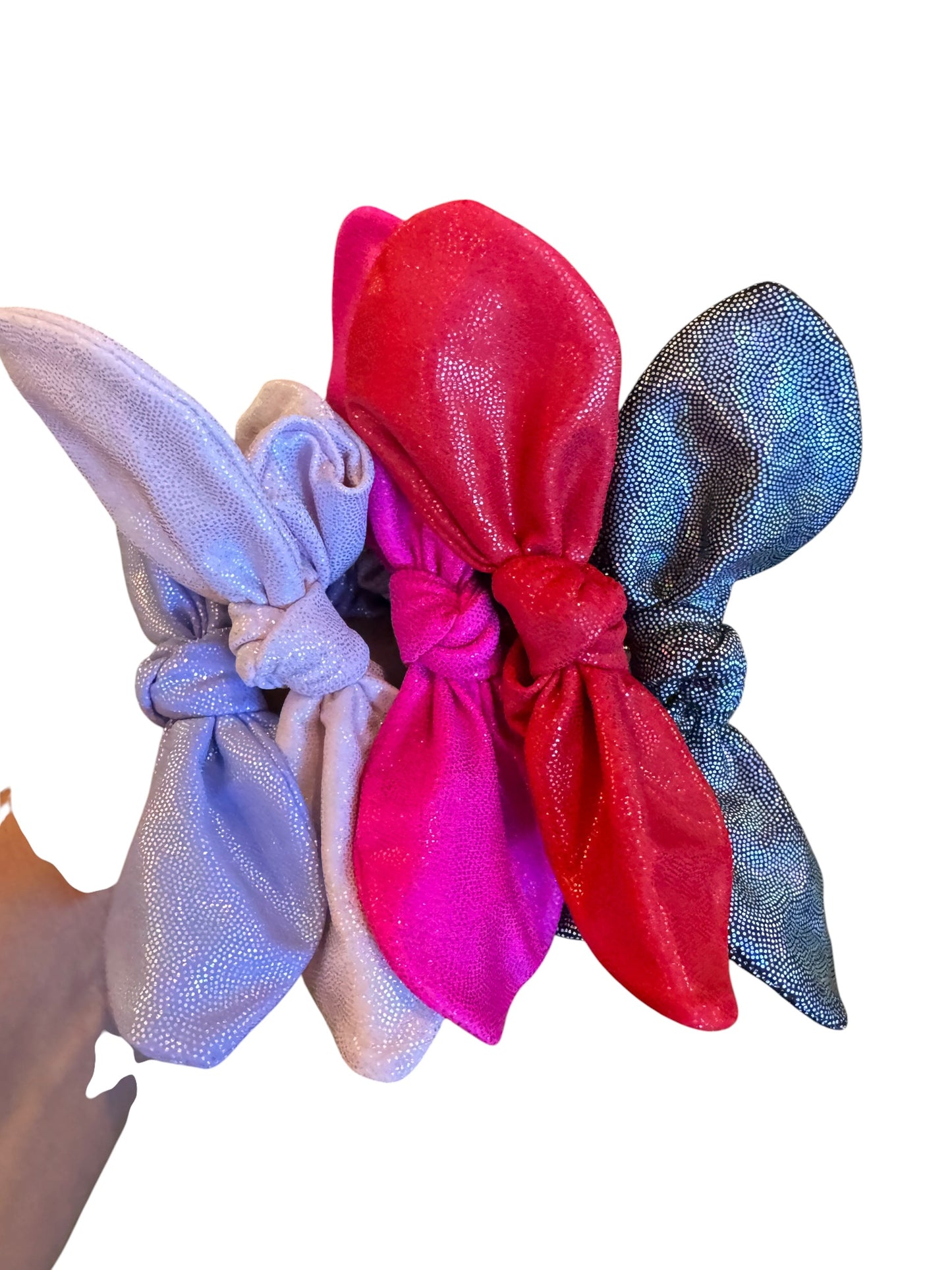 Swim Fabric Scrunchies for Girls | Pool-Proof Hair Ties & Wrist Accessories