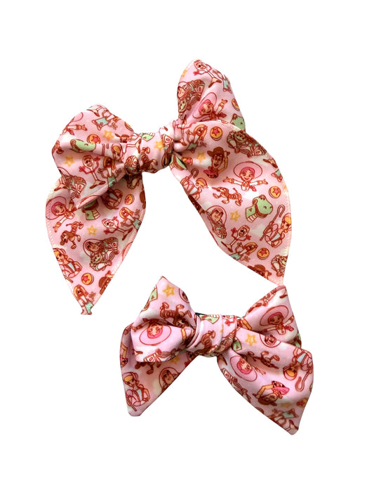 Toys Hair Bows for Girls – Small, Large & Pigtail Set | Movie-Inspired Fabric Bow