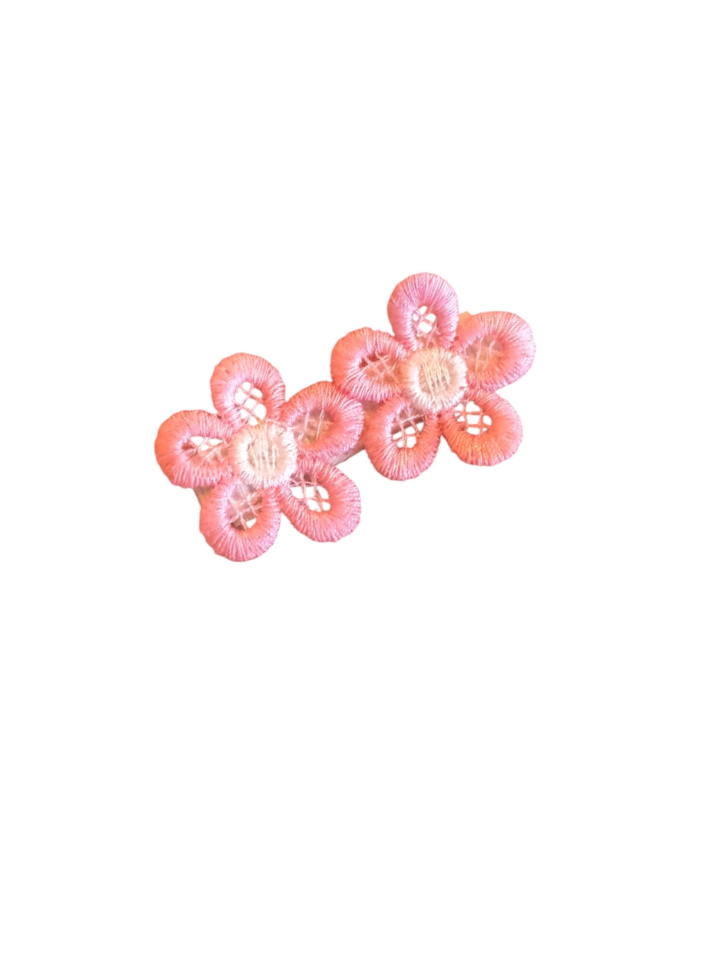 Lace Daisy Hair Clips for Babies, Toddlers, and Kids