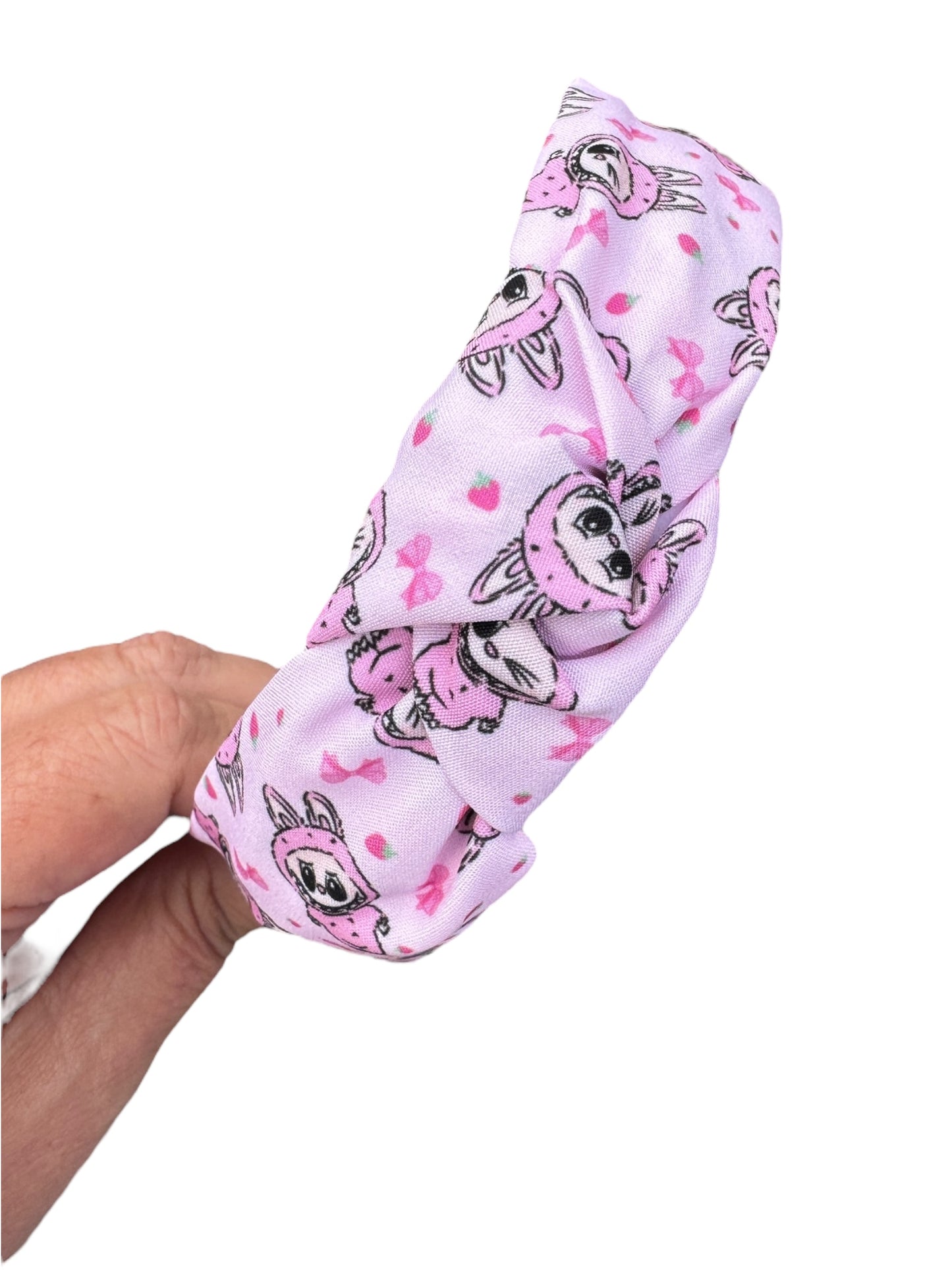Pink Labu bu Knotted Headband for Little Girls