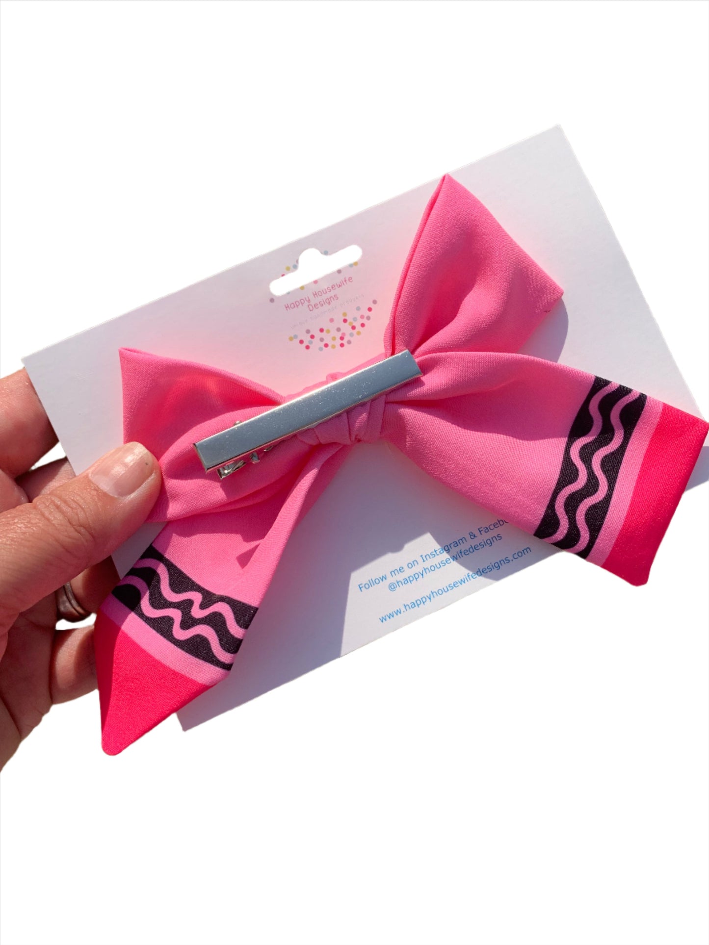 Crayon Hair Bows for Little Girls