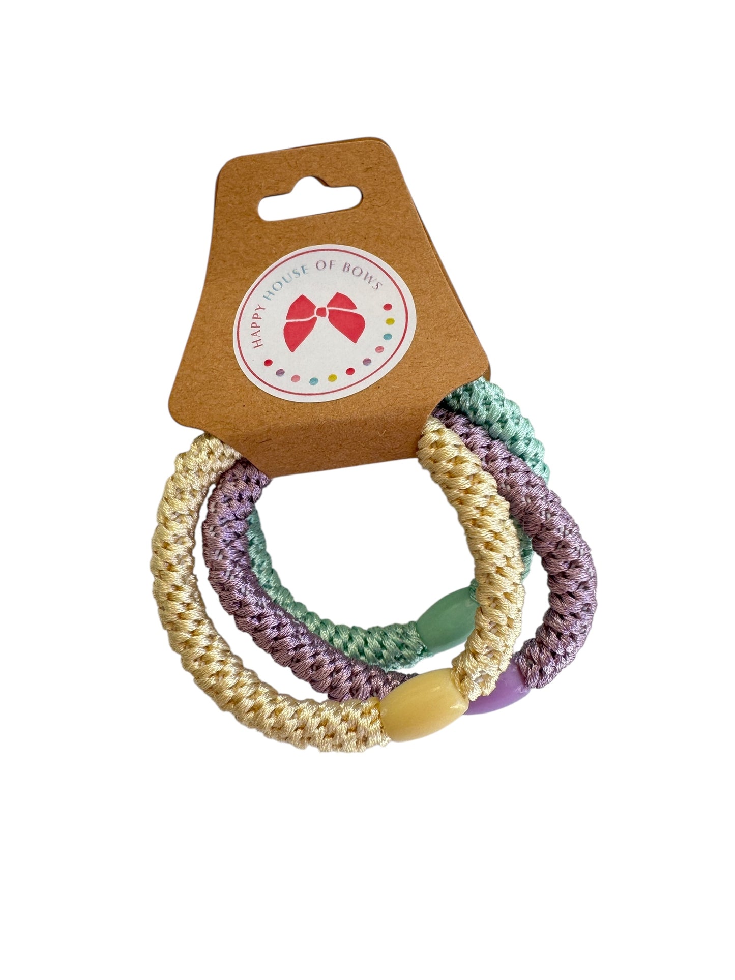 Braided Hair Ties for Girls & Women – No-Crease Elastic Ponytail Holders (Set of 3)