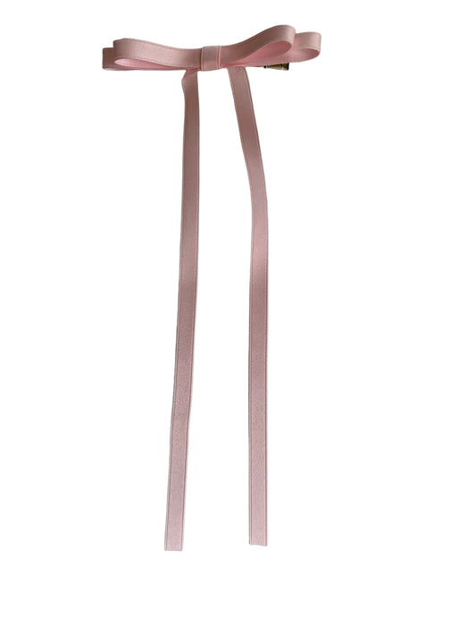 Mini Streamer Satin Hair Bow - Elegant Ribbon Bow with Alligator Clip