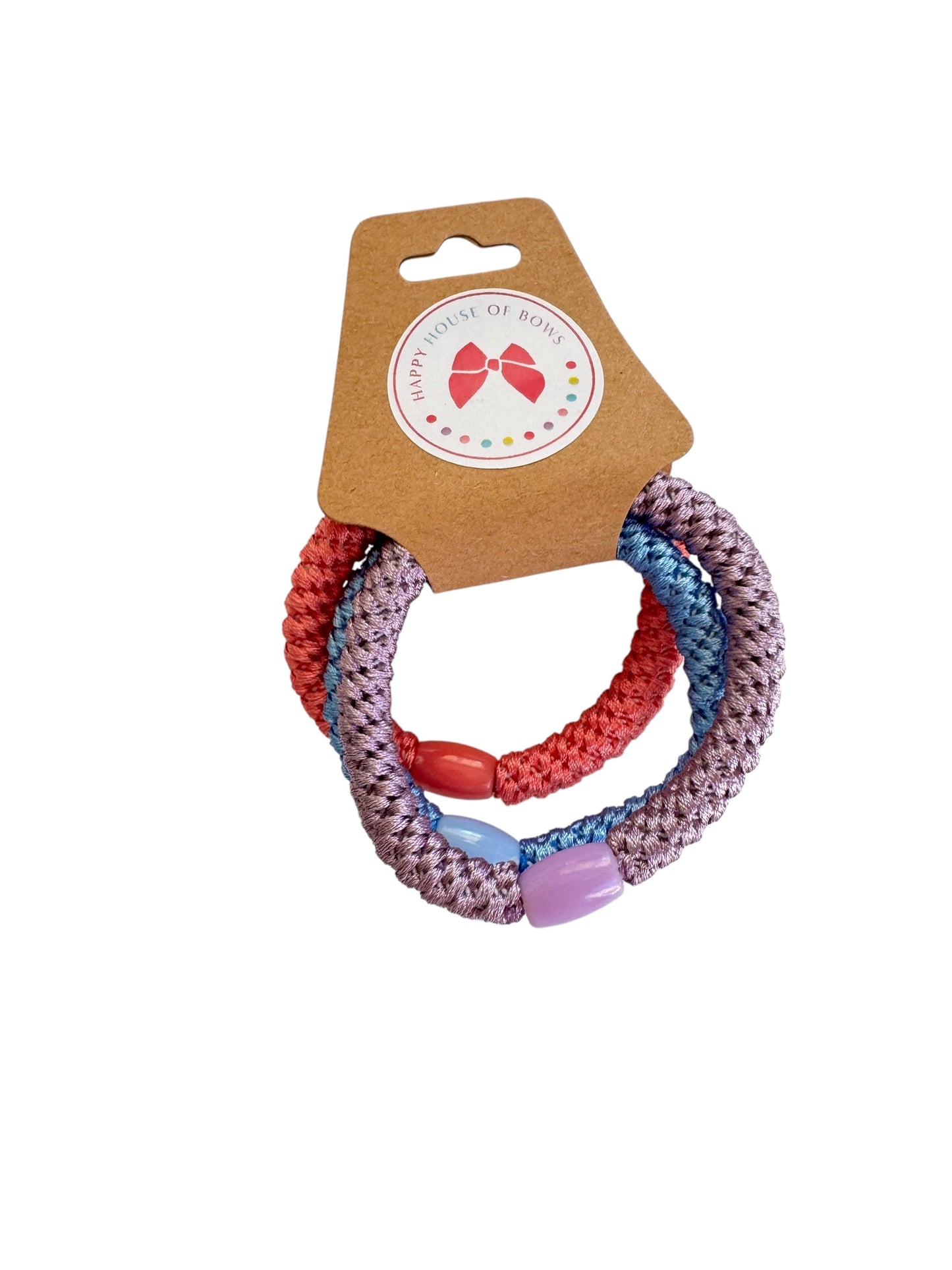 Braided Hair Ties for Girls & Women – No-Crease Elastic Ponytail Holders (Set of 3)