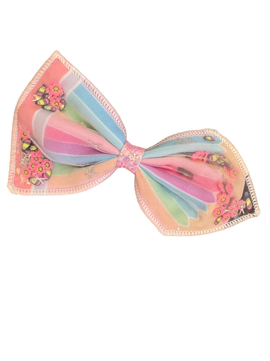 Pastel Pencil Shaker Hair Bows for Girls