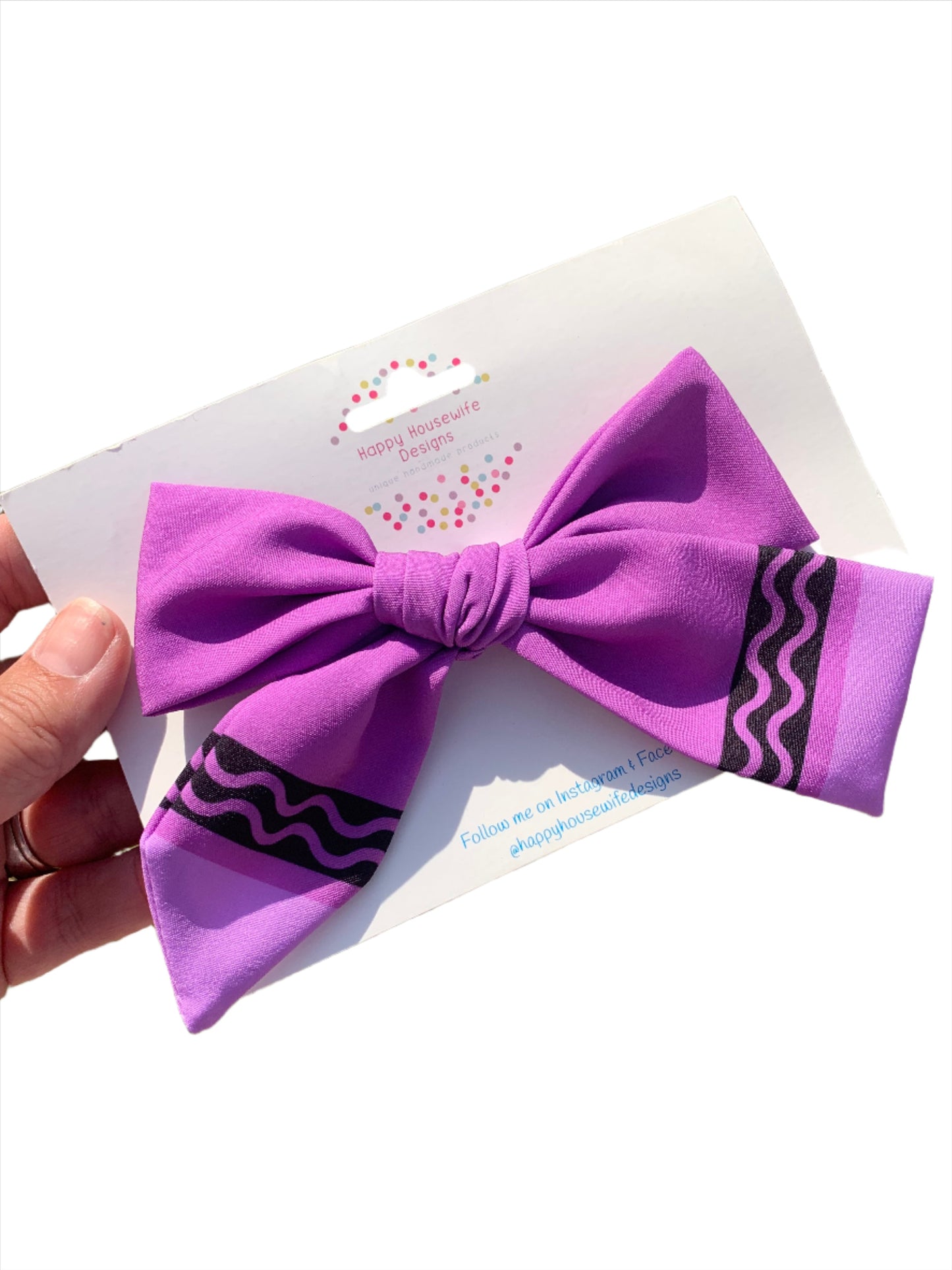Crayon Hair Bows for Little Girls