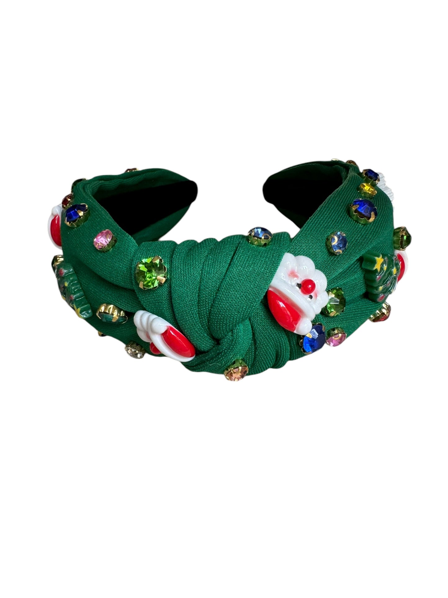 Rhinestone Christmas Holiday Headband - Festive Holiday Hair Accessories for Girls & Women