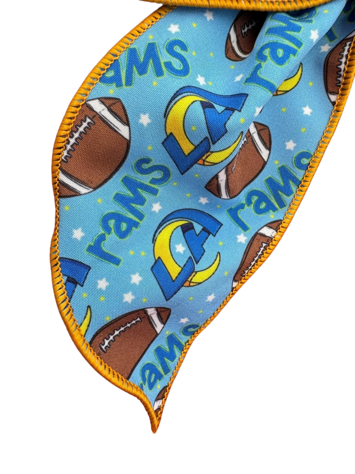 LA Rams Hair Bows – Floral Hair Bows for Game Day