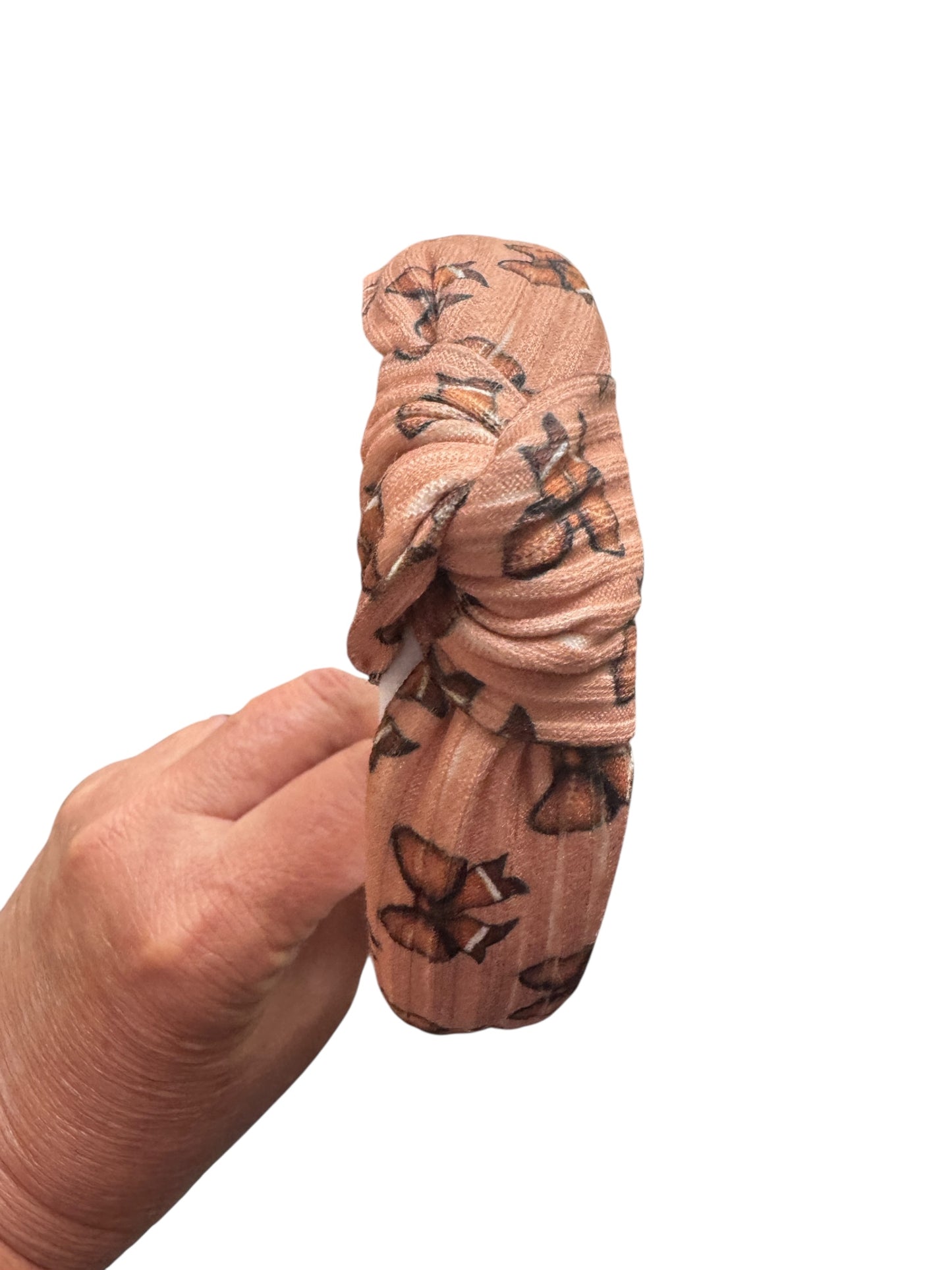 Brown Football Bow Knotted Headbands for Girls