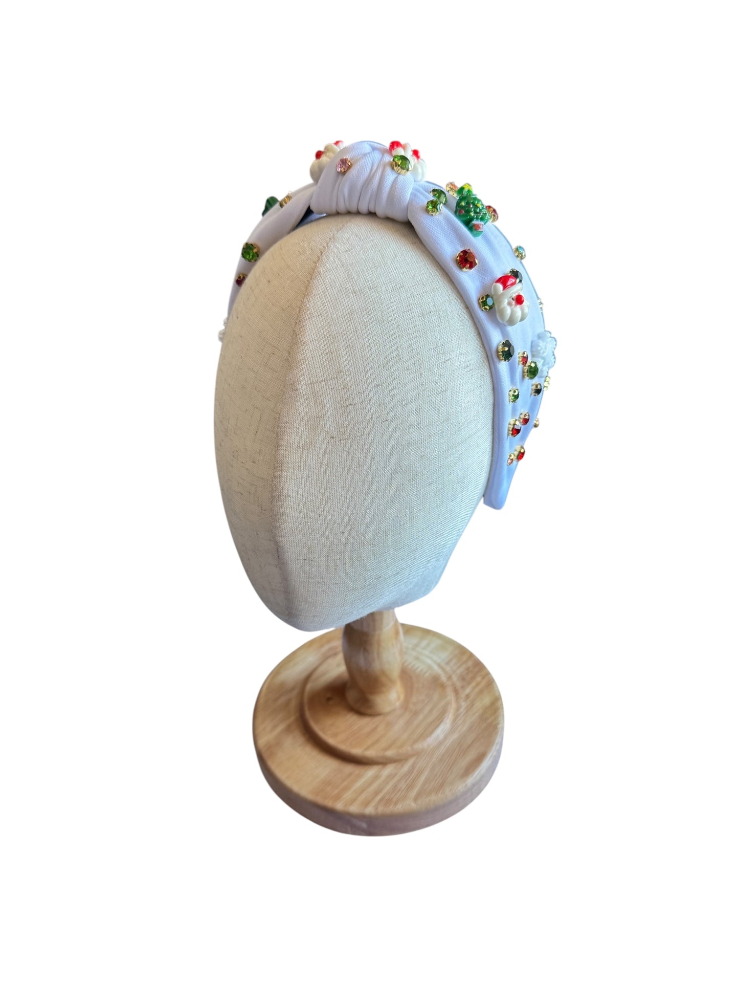 Rhinestone Christmas Holiday Headband - Festive Holiday Hair Accessories for Girls & Women