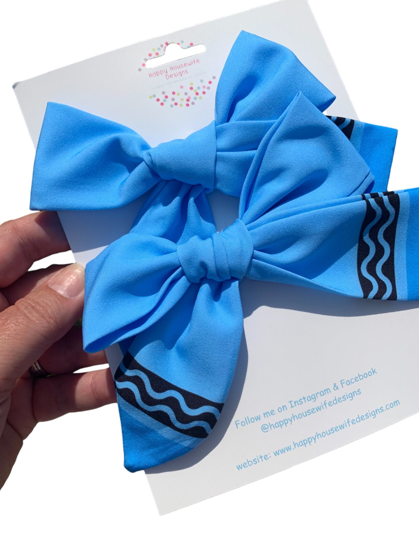Crayon Hair Bows for Little Girls