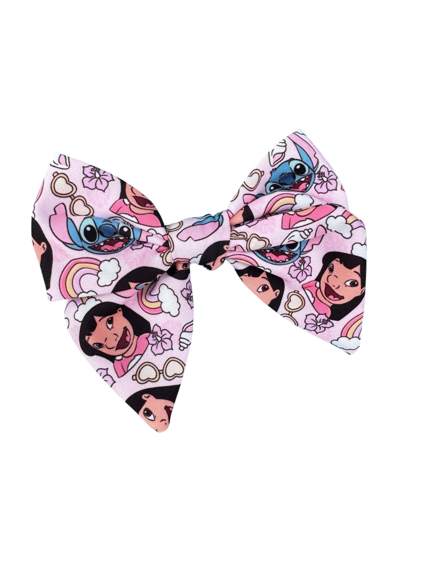 Pink Hawaiian Hair Bows for Girls