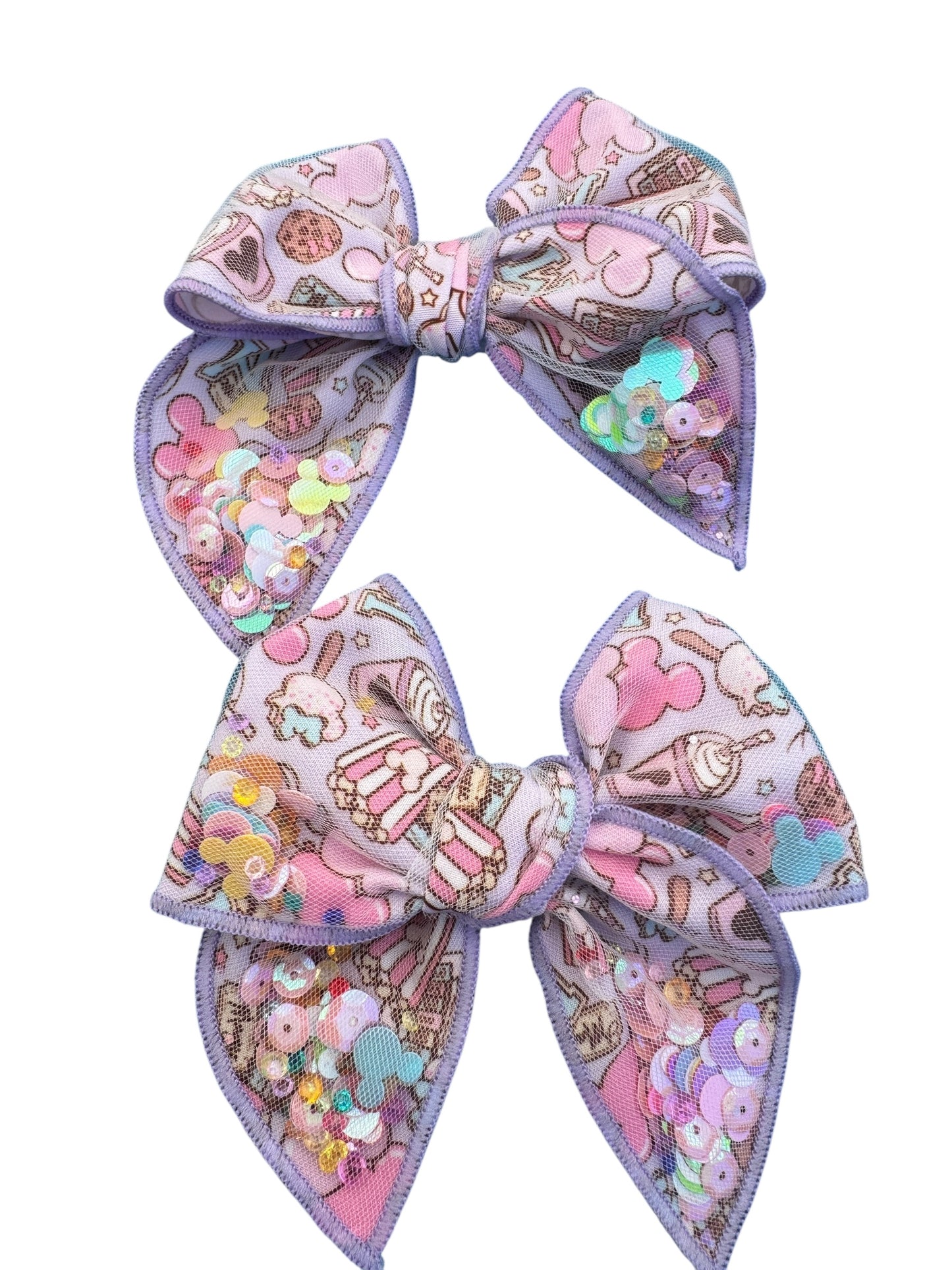 Mouse Snacks Shaker Hair Bow for Girls