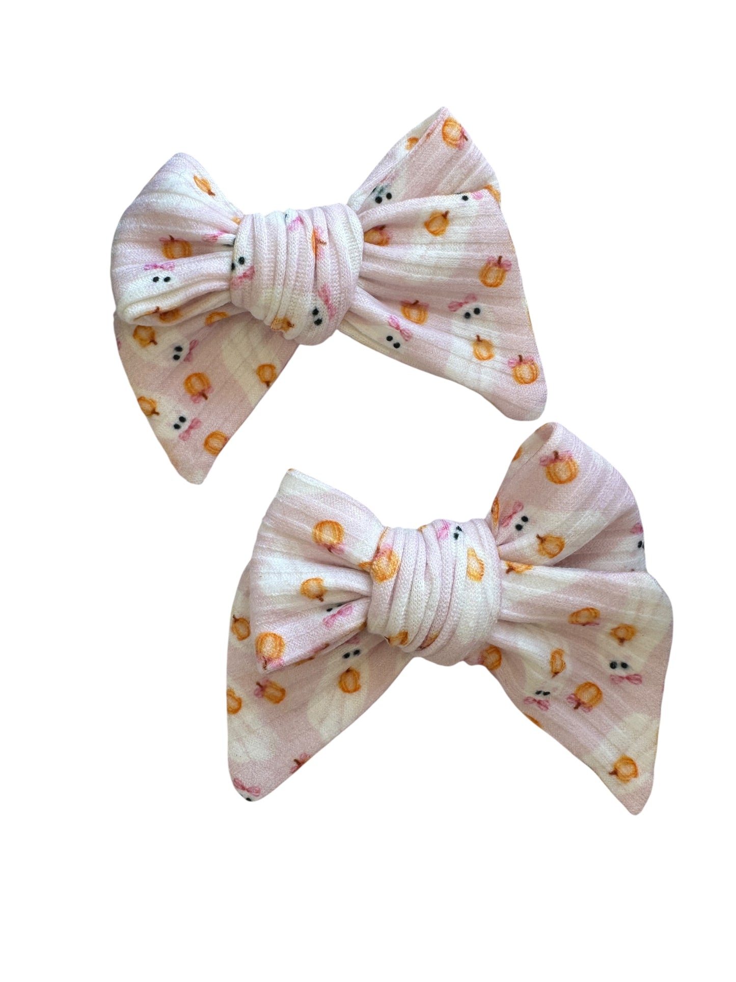Pink Ghost with Hair Bow | Halloween Bows for Kids & Toddlers