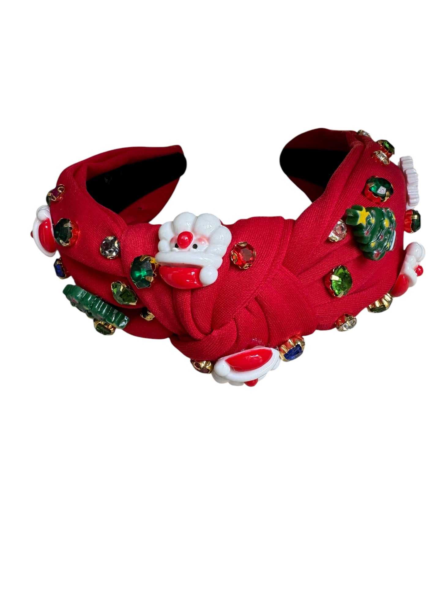 Rhinestone Christmas Holiday Headband - Festive Holiday Hair Accessories for Girls & Women
