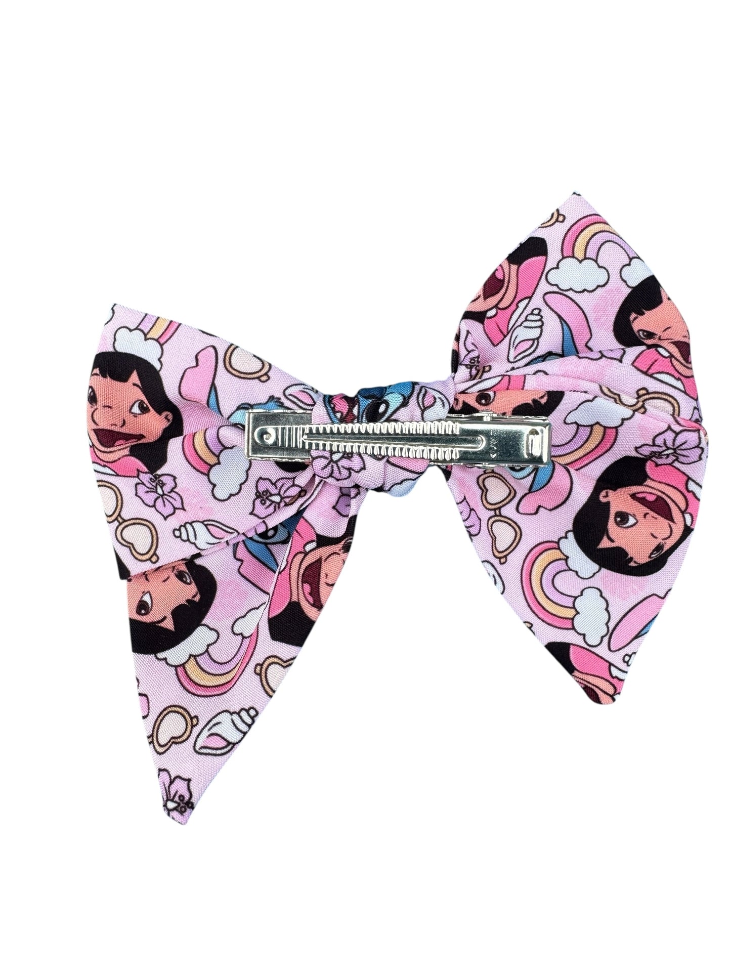 Pink Hawaiian Hair Bows for Girls