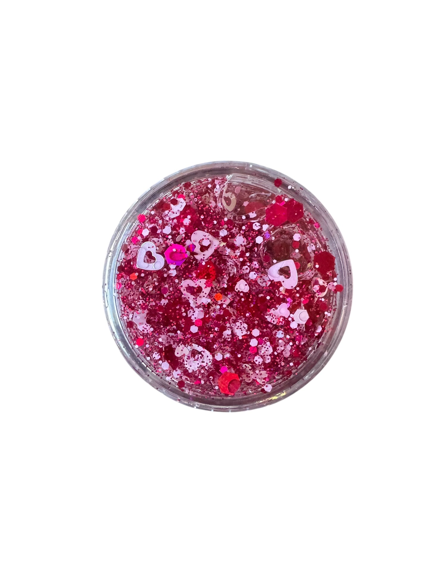 Red Hearts Glitter Hair & Body Gel for Kids