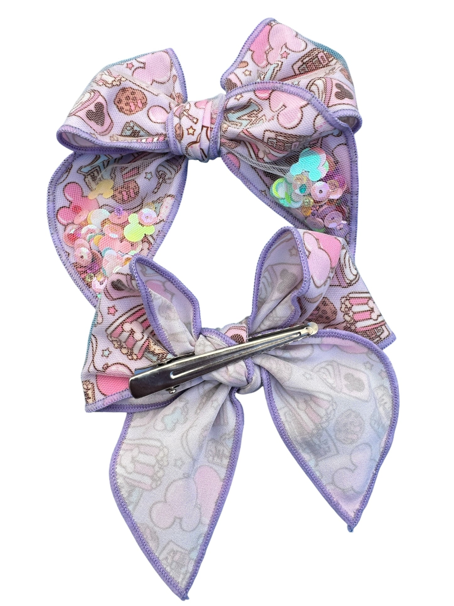 Mouse Snacks Shaker Hair Bow for Girls