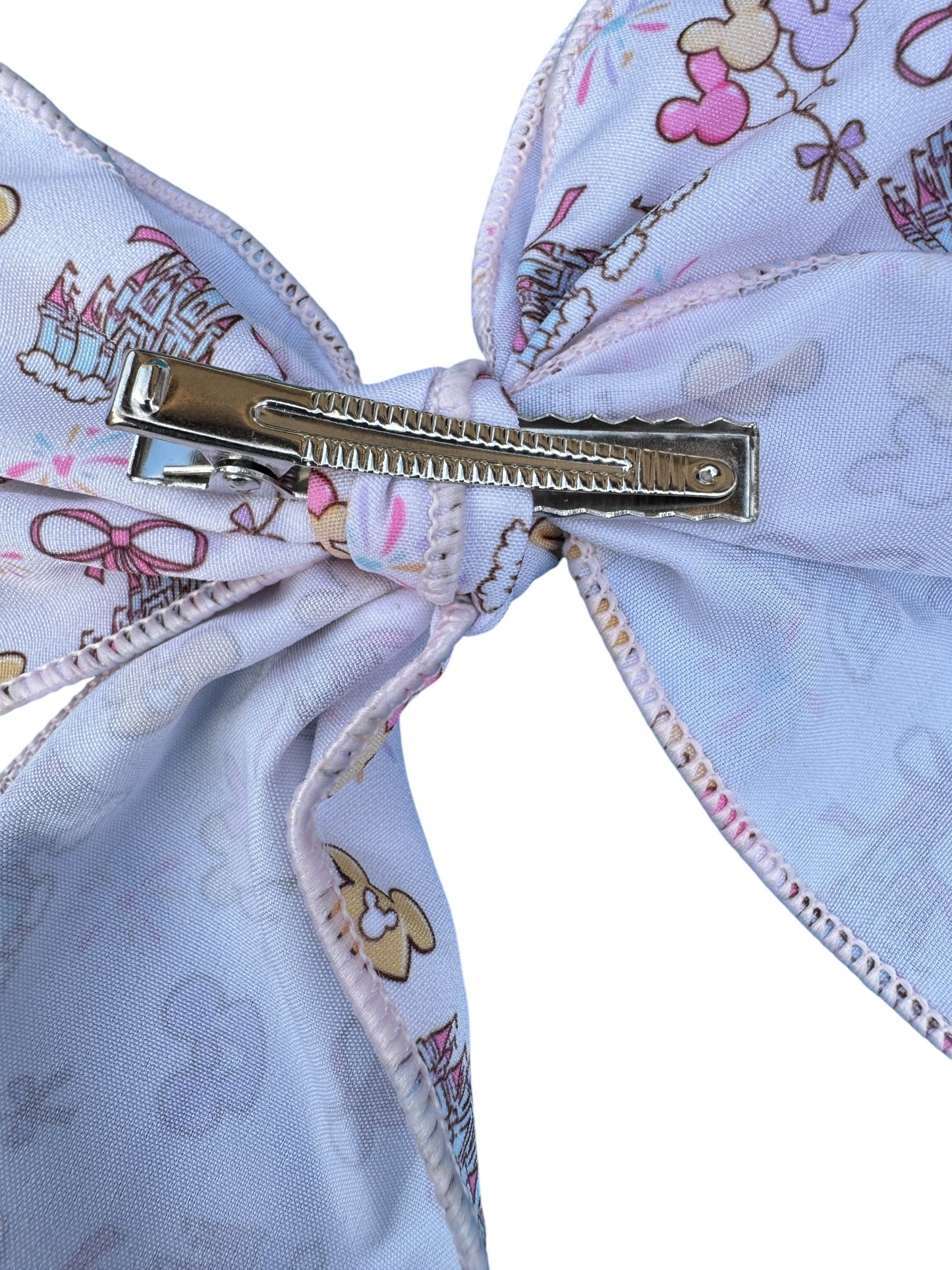 White Castle Hair Bows for Girls