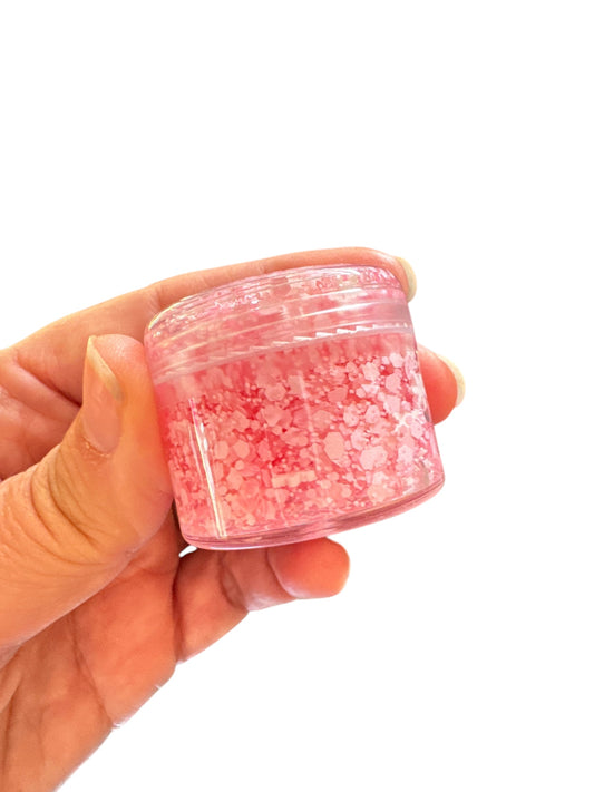 Glitter Hair & Body Gel for Kids – Pink Snowflake Glitter | Holiday Party Glitter