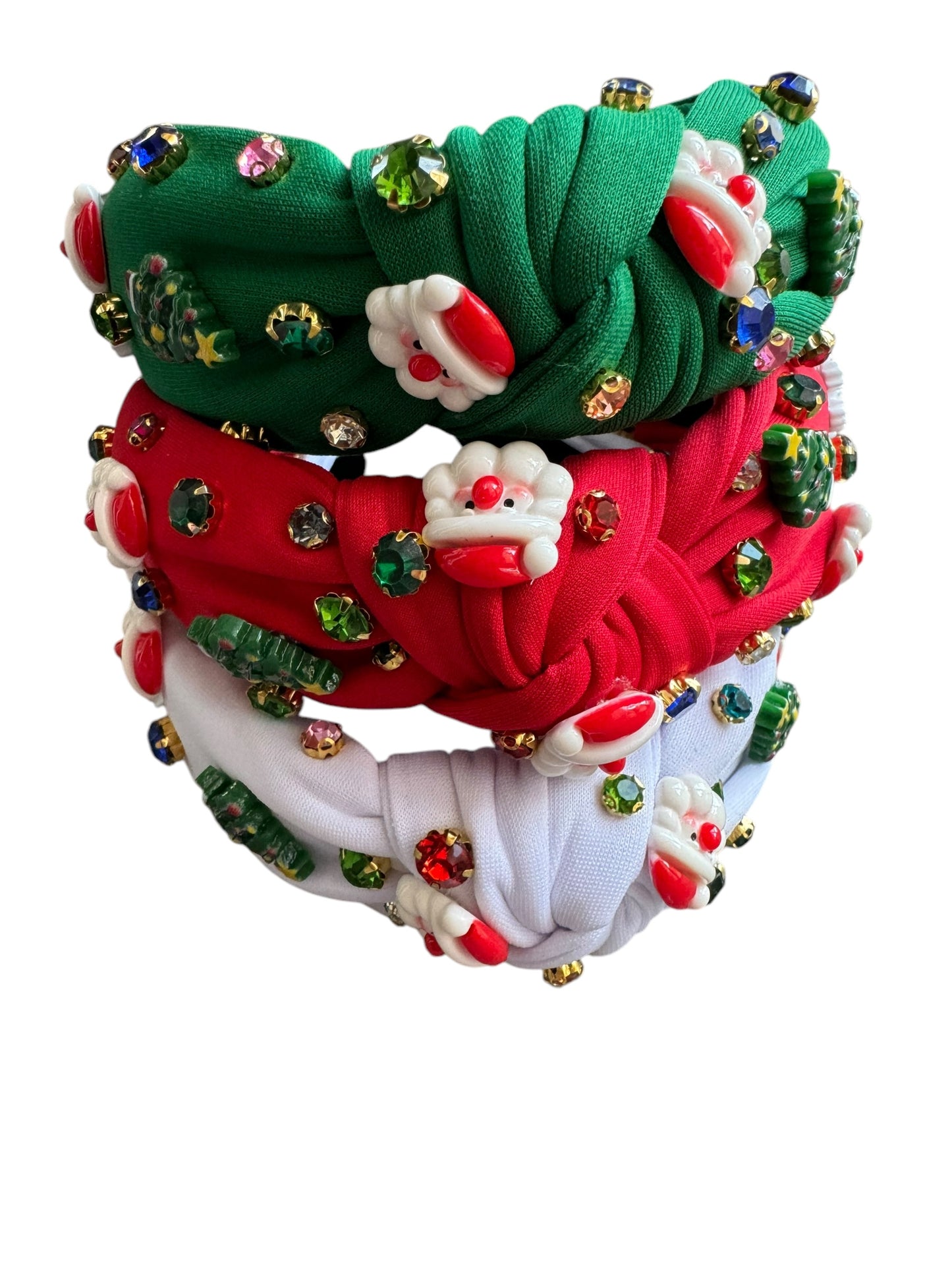 Rhinestone Christmas Holiday Headband - Festive Holiday Hair Accessories for Girls & Women