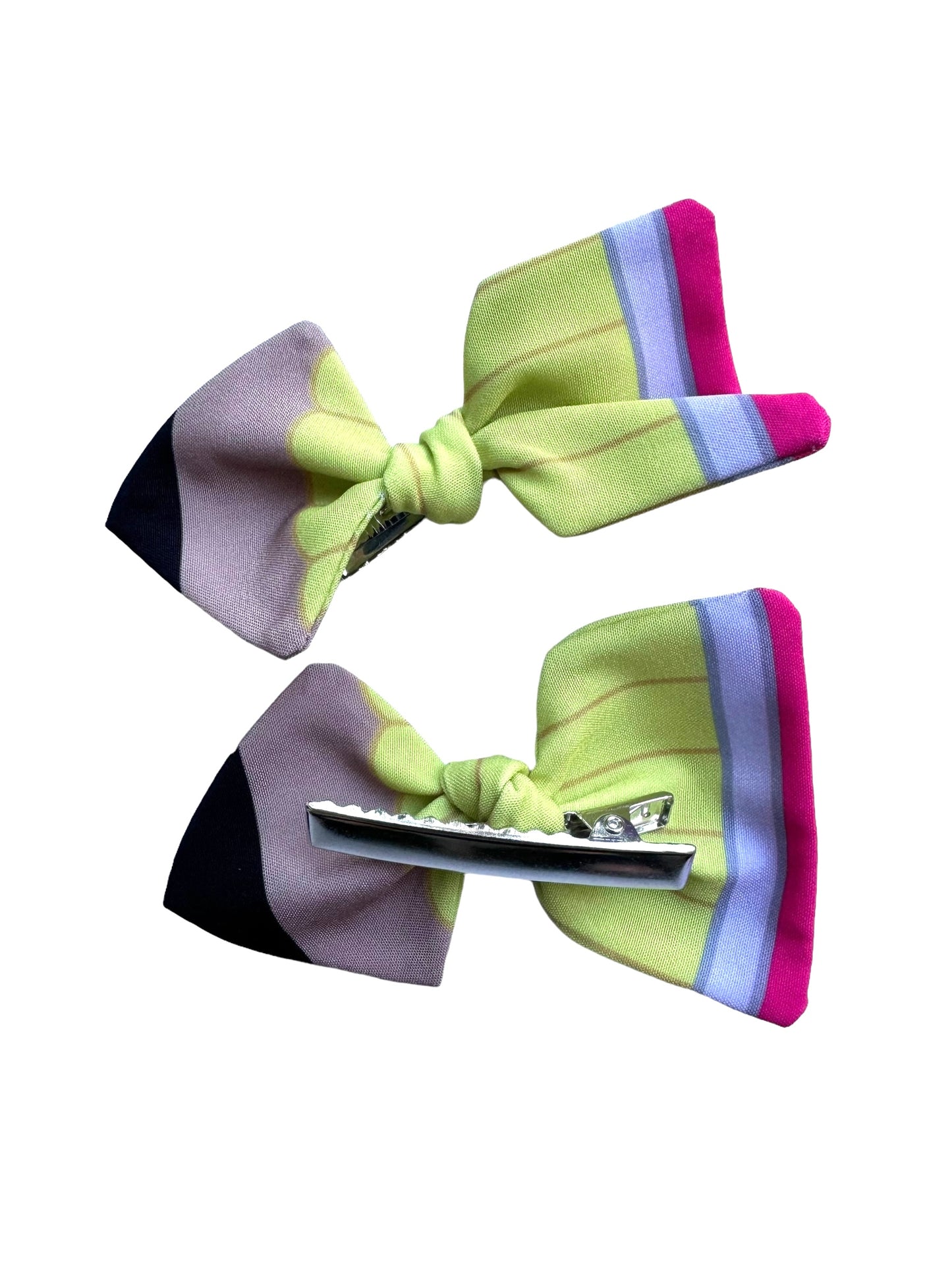 Yellow Pencil Hair Bow Pigtails for Girls