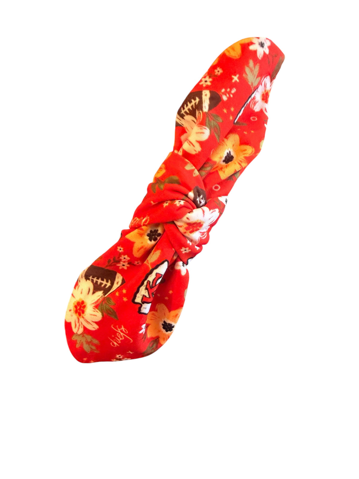 KC Chiefs Hair Bows – Floral Hair Bows