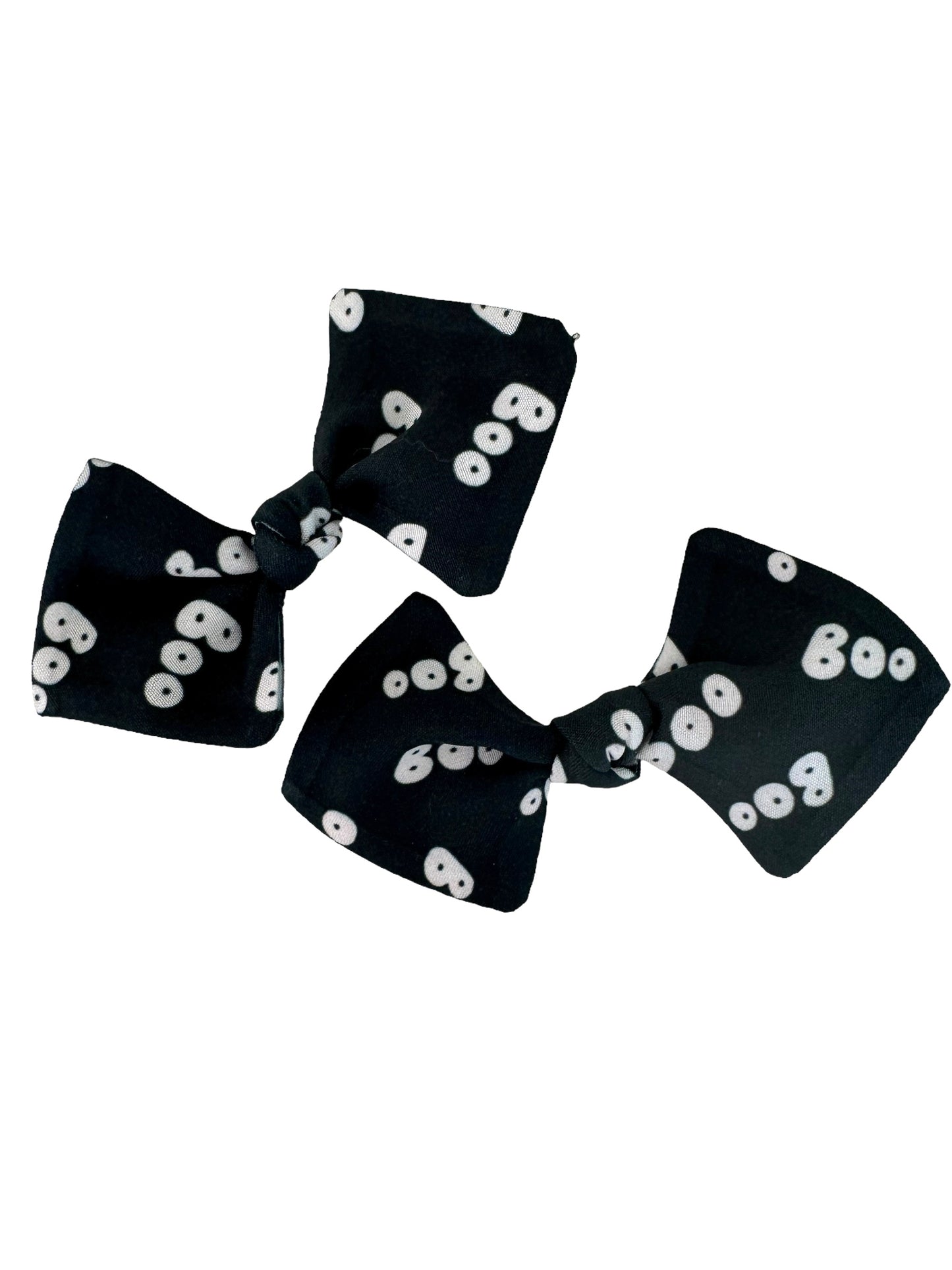 mini boo hair bows for pigtails