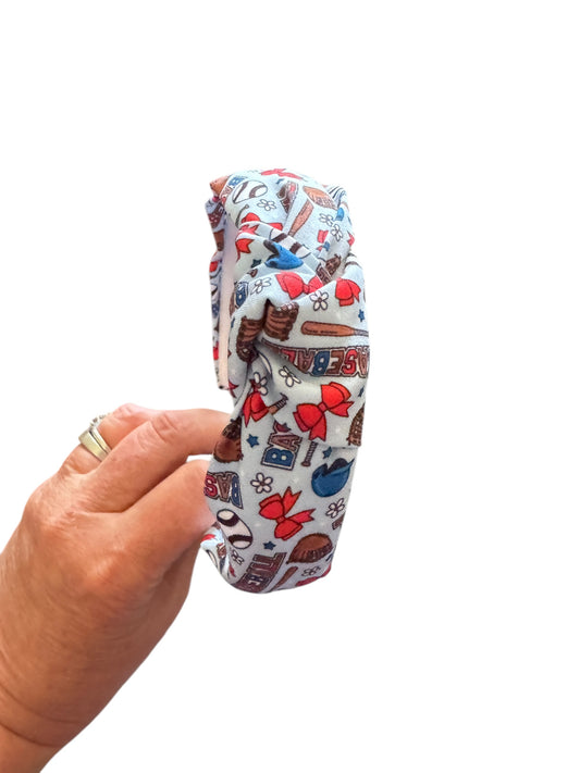 *Baseballs & Bows Headband