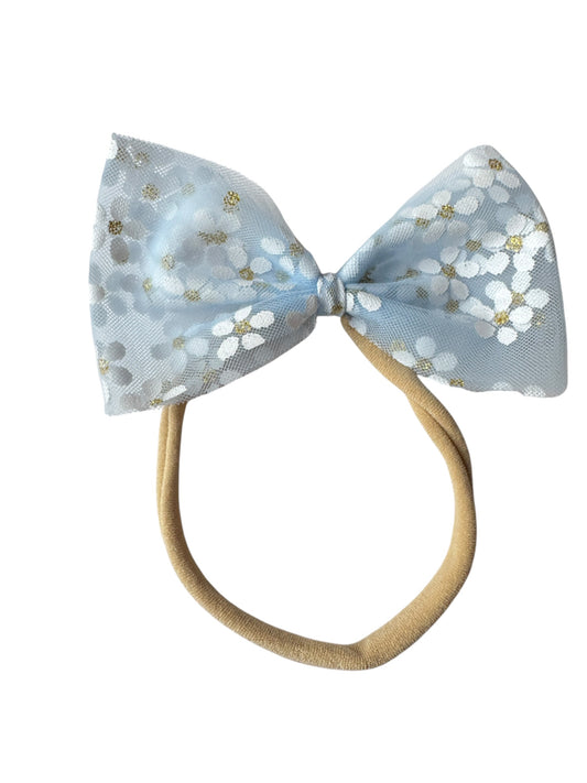 Daisy Tulle Hair Bows for Babies & Toddlers | Spring Flower Hair Accessories